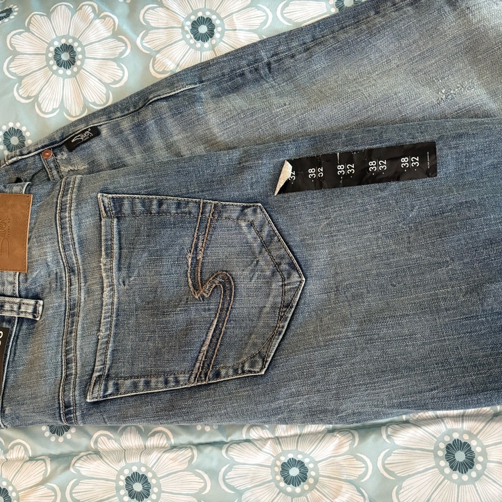 Men’s Silver Jeans 38x32